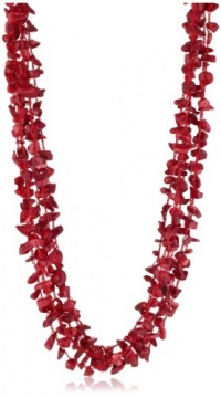 Kenneth Cole New York Urban Fire Semi-Precious Multi-Row Long Necklace