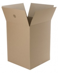 CareMail Recycled Shipping Boxes, Large Foldable Box, 16 x 16 x 15 Inches, Brown, 12 Pack (1143585)