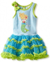 Rare Editions Baby Girls Infant Tutu Dress with Mermaid Applique