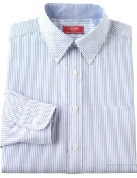 Ralph Lauren CHAPS Mens Oxford Shirt 17 XL Sleeves 34/35 Blue Striped