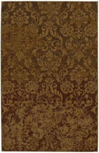 Area Rug 3x5 Rectangle Transitional Salmon-Beige Color - Karastan Bellingham Collection