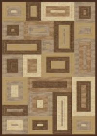 Area Rug 2x7 Runner Contemporary Brown Color - Momeni Dream Rug from RugPal