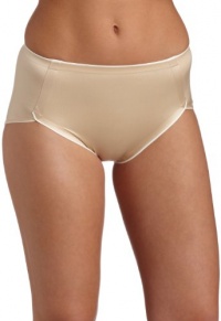 Flexees Women's Flexees Decadence Tailored Hi-Cut Brief,Latte/Ivory,Small