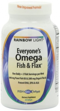 Rainbow Light Everyone's Omega Fish & Flax Oil, 60-Count Softgels