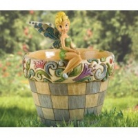 Disney Traditions designed by Jim Shore for Enesco Tinker Bell Flower Pot Planter 7.5 IN