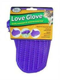 Love Glove Grooming Mitt for Cats, Purple