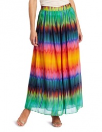 Vince Camuto Women's Mirror Rainbow Maxi Skirt, Salsa, 8