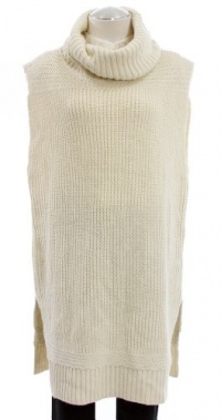 Denim & Supply By Ralph Lauren Cream Cowl Neck Sleeveless Long Sweater X-Large