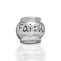 Bling Jewelry 925 Sterling Silver Faith Inspirational Bead Pugster Pandora Chamilia Biagi Troll Compatible