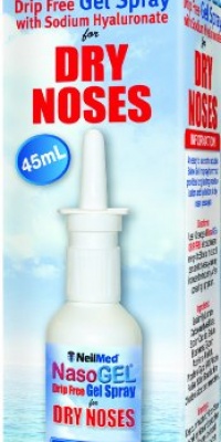 NasoGel Water Soluble Saline Nasal Gel Spray for Dry Noses by NeilMed - 1.52 fl. oz.