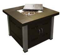 AZ Patio Heaters GS-F-PC-SS Propane Fire Pit, Antique Bronze/Stainless Steel Finish