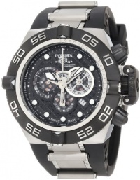 Invicta Men's 6564 Subaqua Noma IV Chronograph Black Dial Black Polyurethane Watch