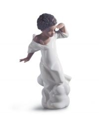 Hark! A special angel from Lladro watches over your friends and family, gazing down from the clouds in handcrafted porcelain.