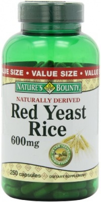 Nature's Bounty Red Yeast Rice, 600 mg, 250 Capsules