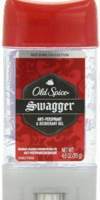 Old Spice Red Zone Collection Swagger Scent Men's Anti-Perspirant & Deodorant Gel 4 Oz