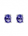 Effy Jewlery 14K White Gold Tanzanite Stud Earrings, .65 TCW