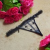 2013 latest sexy Chiffon lace perspective underwear Lingerie,Sexy Panty Thong temptation G-string (black)