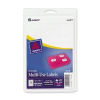 Avery  Removable Print or Write Labels, White, 0.5 x 0.75 Inches, Pack of 1008 (5418)