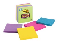 Post-it Super Sticky Notes Value Pack with 1 free Pad, 3 x 3-Inches, Assorted Ultra Colors, 6-Pads/Pack