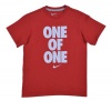 NIKE Boys' One of One Graphic Shirt-Red-Small