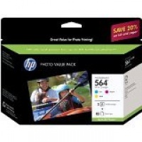 HP 564 CG925AN#140 Ink Cartridge in Retail Packaging, Photo Value Pack