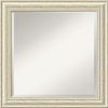 Country Whitewash Square Wall Mirror