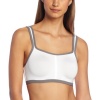 Natori Women's Power Yogi Contour Convertible Sport Bra, White/Grey, 38G