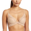 Natori Womens Feathers Contour Plunge Bra, Cafe, 36B