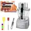 Cuisinart FP-12DC Elite Collection 12-cup Food Processor + Kamenstein Mini Measuring Spoons Spice Set + Silicone Spatula + Accessory Kit