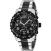 Invicta Men's 1326 Invicta II Chronograph Black Dial Two-Tone Stainless Steel Watch