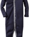 Splendid Littles Unisex-Baby Newborn Always Solid Long Romper, Navy, 6-12 Months