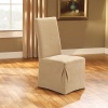 Sure Fit Stretch Pique Dining Room Chair Slipcover, Cream