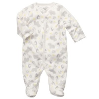 Osh Kosh Infant Boys Footed Microfleece Sleep & Play, Grey Animal Print, NB