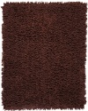 Area Rug 3x5 Rectangle Shag Dark Brown Color - Anji Mountain Silky Shag Rug from RugPal