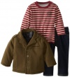 Calvin Klein Baby-Boys Infant 3 Piece Set w/Jacket, Green, 24 Months