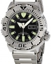 Seiko Men's SKX779 Black Monster Automatic Dive Stainless steel Watch