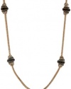 Anne Klein Bright Idea Gold-Tone and Black Multi-Strand Necklace, 42