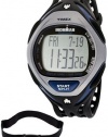 Timex Ironman Men's Race Trainer Heart Rate Monitor Watch, Black/Blue, Full Size