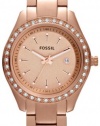 FOSSIL ES3196 Stella Mini Three Hand Stainless Steel Rose Watch