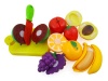 Cutting Fruits Play Food Playset for Kids with Cutting Board Set