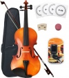 Crescent 4/4 Full Size Student Violin Starter Kit (Includes CrescentTM Digital E-Tuner)