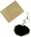 Michael Kors Black Fur Pom Pom Key Ring