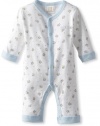 ABSORBA Baby-Boys Newborn Loungewear, Blue/White, 0-3 Months