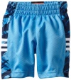 adidas Baby-Boys Infant Impact Camo Half Court Short, Bright Blue, 24 Months