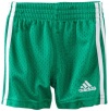 adidas Baby-Boys Infant Basic Mesh Short, Bright Green, 12 Months