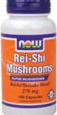 Now Foods Rei-shi Mushrooms 270mg, Capsules, 100-Count