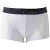 Calvin Klein Men's Bold Micro Low Rise Trunk, White, Small