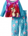 Disney Little Mermaid L/S 2-Pc Fleece Set - Blue-2T