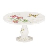 Lenox 820578 Butterfly Meadow Pedestal Cake Plate, Small, White