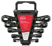 Apollo Precision Tools DT1212 5-Piece SAE Ratcheting Wrench Set